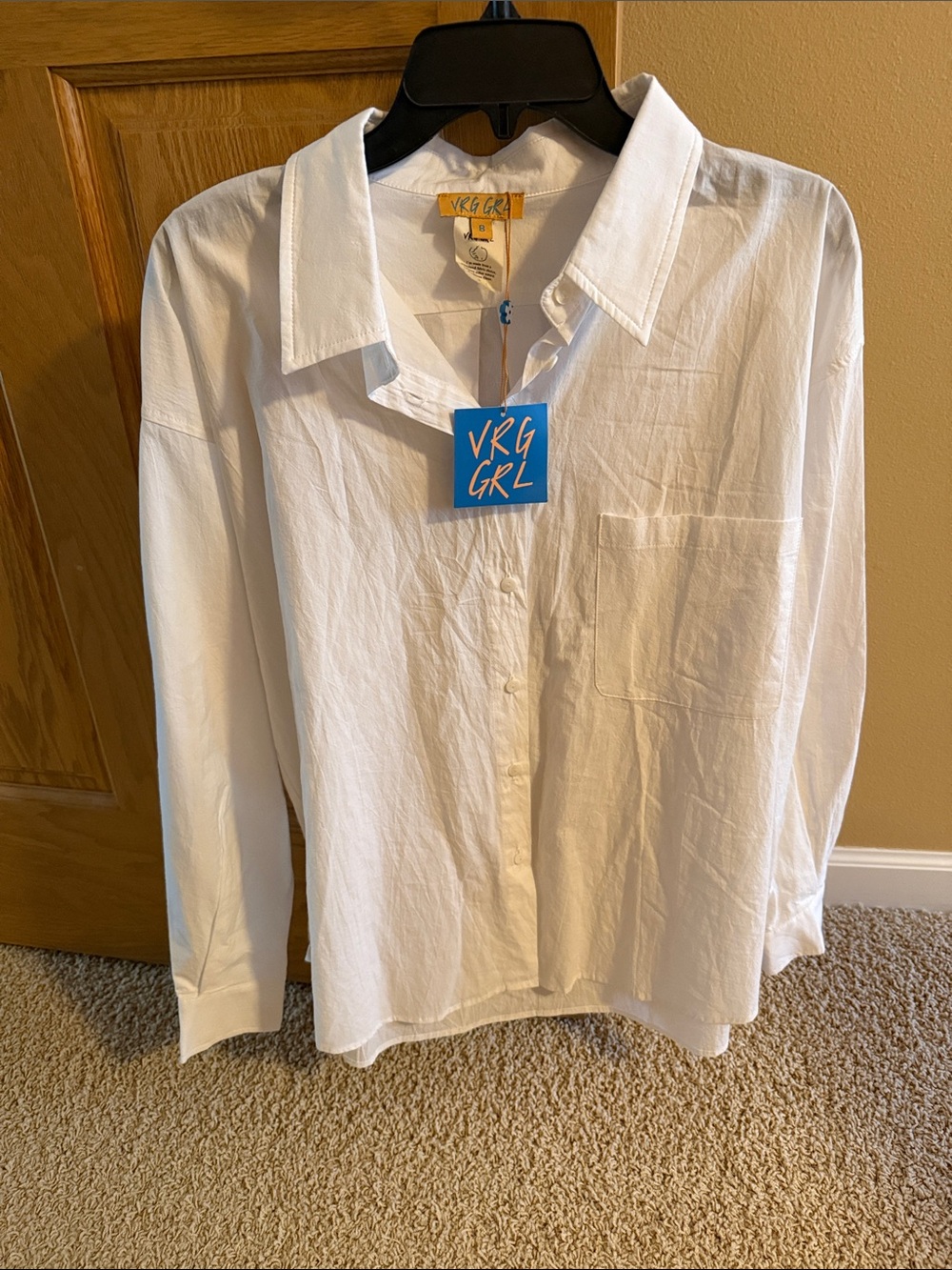 VRG GRL white button down